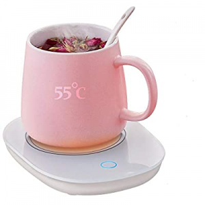 YEVIOR Coffee Cup Warmer for Desk With Touch Screen 3 Temperature Control Mug Warmer for Office Ho..