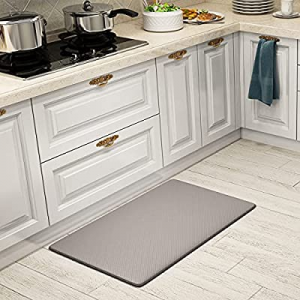 SHANJE Kitchen Mats for Floor now 40.0% off ,18"x30"Plaid Texture Anti Fatigue Kitchen Rugs,Waterp..