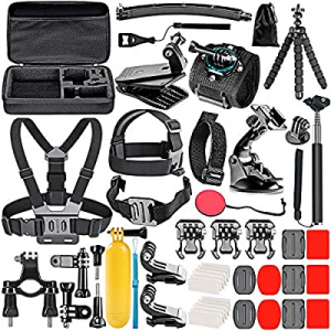 One Day Only！Neewer 50-In-1 Action Camera Accessory Kit now 48.0% off , Compatible with GoPro Hero..