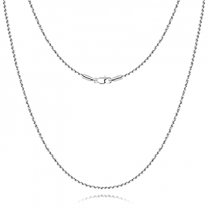 Andsion Silver Chain Gold Chain for Men Women now 62.0% off , Diamond Cut Rope Chain Silver Neckla..
