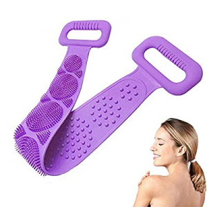 Back Scrubber for Shower, Exfoliating Lengthen Silicone Body Back Scrubber, Comfortable Massage for 