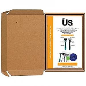 Us 5-Blade Unisex Razor Starter Kit for Men and Women, 1 Handle & 8 Cartridges, Teal, Smooth Shave, 