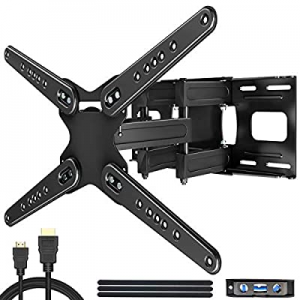 JUSTSTONE TV Wall Mounts Bracket for Most 28-86 Inches TVs, Full Motion TV Mount Dual Swivel Articul