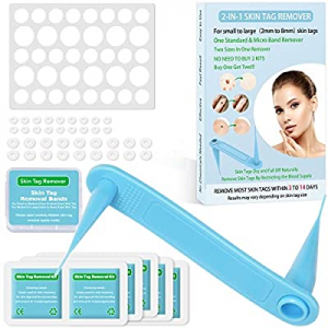 2-IN-1 Skin Tag Removal Kit - Standard and Micro 36Pcs Repair Patches Safe for Small to Large (2mm t