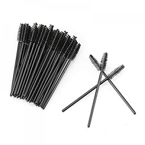 100 disposable Eyelash Mascara Brushes Wands Applicator Eyebrow Brush,Eyelash Extension Supplies(Bla