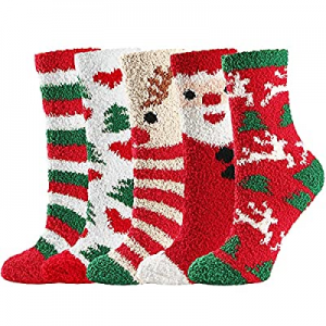 Warm Christmas Socks for Women now 50.0% off , Cute Funny Socks Cozy Slipper Socks Fit Winter for ..