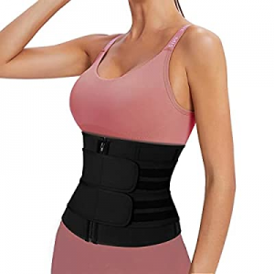 55.0% off Waist Trimmer for Women and Mens Waist Trainer Sweat Belt Workout Sports Girdle Corset Z..