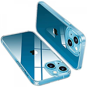 Shockproof Clear Phone Case for iPhone 13 - USLAI Non-Yellowing Ultra Thin Soft TPU Cover Protective