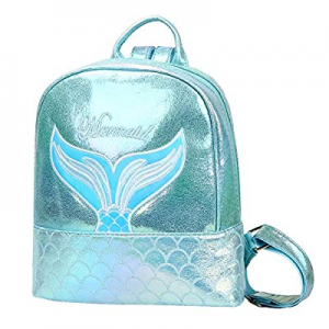 Badiya Small School Bags for Teenage Girls Holographic Laser Mermaid Backpack now 60.0% off 