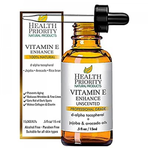 Organic Vitamin E Oil for Skin & Scars. Small Batch, All Natural Vitamin E Serum Hand Made in South 