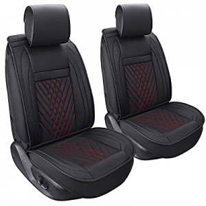 One Day Only！PLTCAT 2 Front Car Seat Covers Set now 50.0% off , Car Seat Cushions with PU Leather ..