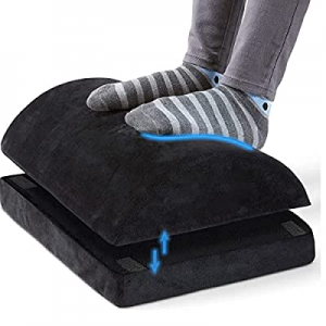 Foot Rest for Under Desk at Work – Memory Foam Foot Stool Pillow for Work, Gaming, Computer, Office 