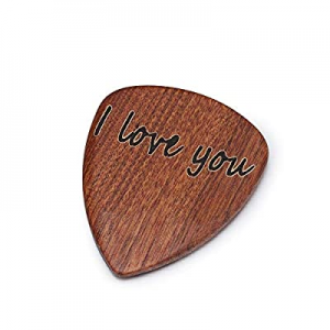 Custom Guitar Picks Personalized Name Date 1 to 3 Pack in Guitar Wooden Box Holder Music Gift for Ac