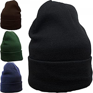 Aioink 4 Pack Beanie Winter Hats for Men now 55.0% off , Warm Knitted Cap Beanies for Men & Women ..