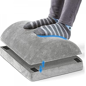Foot Rest for Under Desk at Work – Memory Foam Foot Stool Pillow for Work, Gaming, Computer, Office