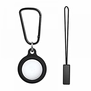 AirTag Case, Key Ring Cases , Scratch-Resistant Portable Silicone Protective Case for Item Finder(Bl