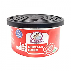 Ikeda Scents Car Air Fresheners: Sevilla Rose Scent | Organic Cans | Odor Eliminator Essential | Lon