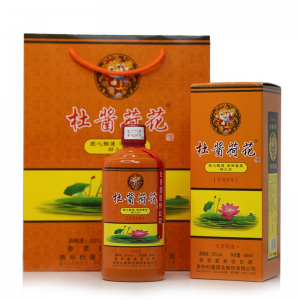 立减CNY￥1395,杜酱荷花酒 53度酱香型白酒 纯粮食坤沙老酒 茅台镇窖藏老酒 牛年生肖版-【整箱6瓶装】+3手提袋