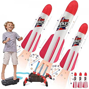 Toy Multiple Rocket Launcher for Kids now 50.0% off , Shoots Up to 100 Feet, with 6 Foam Rockets, ..