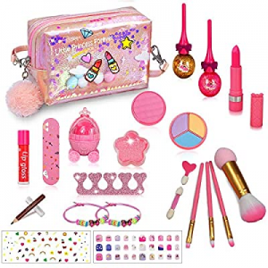 RichSmile 22PCS Kids Makeup Kit for Girl now 50.0% off , Washable Kids Makeup Toy Set, Non-Toxic R..