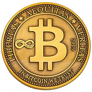 50.0% off Bitcoin Commemorative Coin Collectibles Souvenir - Deluxe Archaistic Copper Plated Block..