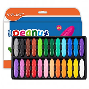 Peanut Crayons for Toddlers now 50.0% off , 24 Colors Non-Toxic Crayons, Easy to Hold Washable Saf..