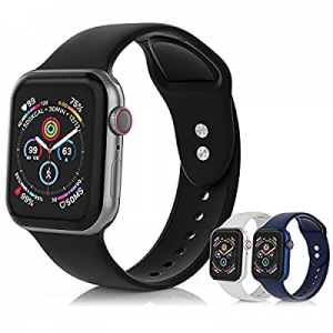 SEETEN 3 Pack Bands Compatible with Apple Watch Band 38mm 40mm 41mm 42mm 44mm 45mm Women Men now 2..