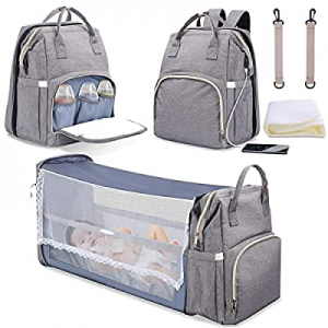 Diaper Bag Backpack with Changing Station now 10.0% off , Multi-function Large Baby Bag Backpack f..