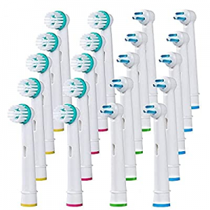 Replacement Toothbrush Heads for Oral B Braun - Ortho and Power Tip Brush Heads Compatible with Oral