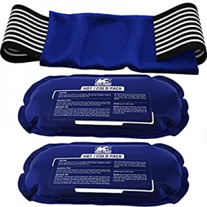 Ice Pack (3-Piece Set) – Reusable Hot and Cold Therapy Gel Wrap Support Injury Recovery, Alleviate J
