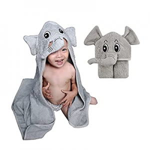 SRILIER Baby Hooded Towels now 50.0% off , Premium Ultra Soft Organic Bamboo Baby Bath Towel , Abs..