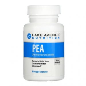 Lake Avenue Nutrition, PEA（棕榈酰胺乙醇），300 毫克，30 粒素食胶囊 @ iHerb