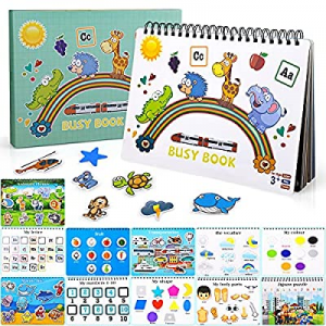 50.0% off Biulotter Busy Board Busy Book Sensory Toy Flash Cards Workbook Toddler Learning Montess..