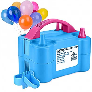 Balloon Pump now 50.0% off , Electric Balloon Pump Portable Dual Nozzle Baloon Inflators Machine f..