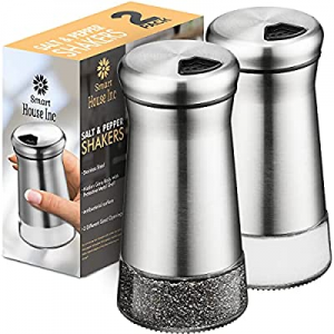 40.0% off Salt and Pepper Shaker Gift set - Spice Dispenser with Adjustable Pour Holes - Stainless..