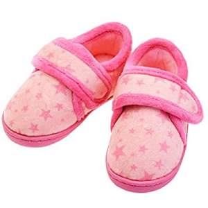 60.0% off LA PLAGE Toddler Slippers Girls Kids House Slippers Cozy Lightweight Warm Indoor Cute Ho..