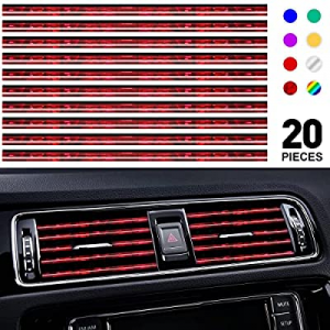 PYHLVCLF 20 Pieces Universial Car Air Conditioner Vent Outlet Trim Decoration Stripe now 50.0% off..