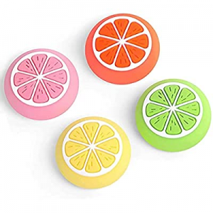 4 PCS Fruit Design Thumb Grip Caps for Switch, SAMERIVER Hestia Goods Joystick Cap for Nintendo Swit