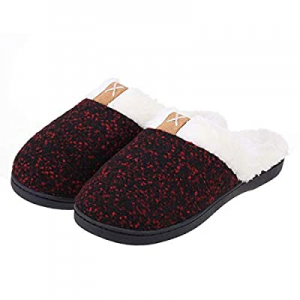 ZriEy Women's Comfort Memory Foam Slippers Warm Indoor Outdoor Anti-Slip House Shoes now 55.0% off 