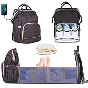 Diaper Bag Backpack with Changing Situation now 35.0% off , (Upgraded Version) Nappy Bag with Fold..