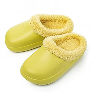 FITORY Girls Fur Lined Clogs, Waterproof Slippers Slip-on Garden Shoes for Todders/Little Kid now ..