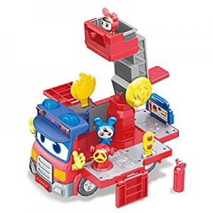 Fire Truck Toy Vehicle Playsets now 50.0% off , Transforming Cartoon Truck with Rescue Ladder and ..