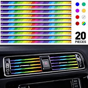 PYHLVCLF 20 Pieces Universial Car Air Conditioner Vent Outlet Trim Decoration Stripe now 40.0% off..