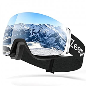40.0% off Ski Goggles - Zeepoch OTG Snowboard Goggles with UV Protection Anti Fog for Men Women Ad..