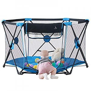 LuckyDove Portable Playpen for Innfants and Toddlers now 50.0% off ,Portable Play Yard for Baby wi..