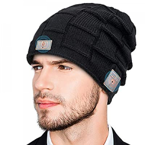 Gifts for Men Women, Voice Control Bluetooth Beanie Hat Headphones, Smart Bluetooth 5.0 Beanie Music
