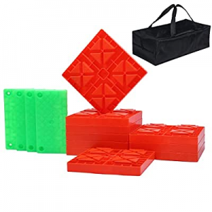 GarfatolRv RV Leveling Blocks with Glow in The Dark Ramp Heavy Duty Camper Leveling Blocks Ideal f..