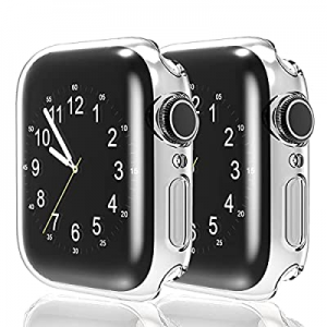 Coffea Case for Apple Watch Series 7 Screen Protector 45mm, Overall Protective Case TPU HD Ultra-Thi
