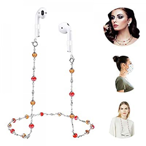 TILONĀ Handmade Attractive BeadedĀ AirPodsĀ NecklaceĀ forĀ AirPods Pro/2/1, 4-inĀ 1 MultipurposeĀ Anti-Lost