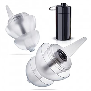 High Fidelity Noise Cancelling Ear Plugs, Reusable Waterproof Ear Plugs, Perfect for Sleep, Work, St